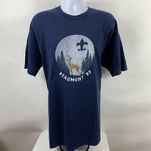 Beaumont '93 Shirt Men's Size XXL Short Sleeve Crew Neck Fleur De Lis Wildlife